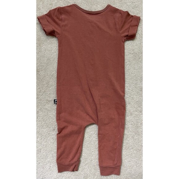 Rags to Raches 6-12M Romper Solid Terra Cotta Color - Picture 8 of 8